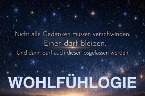 Mit welchem Gedanken möchtest du einschlafen?